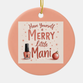 Décoration En Céramique  Beautiful tree bauble for any manicure Lover
