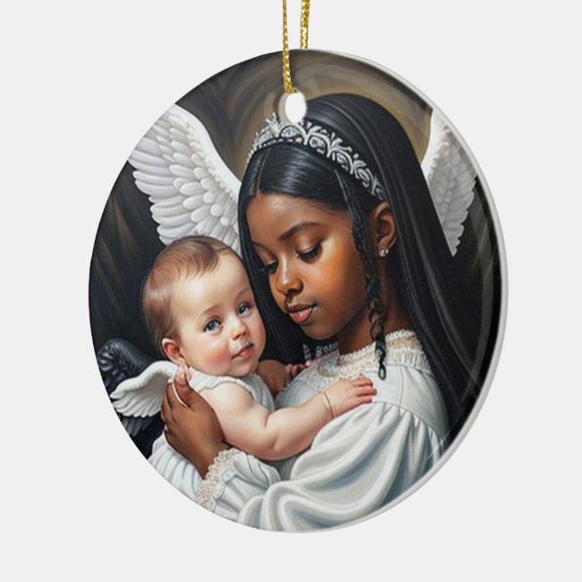 Décoration En Céramique Bébé Ange (Gauche)