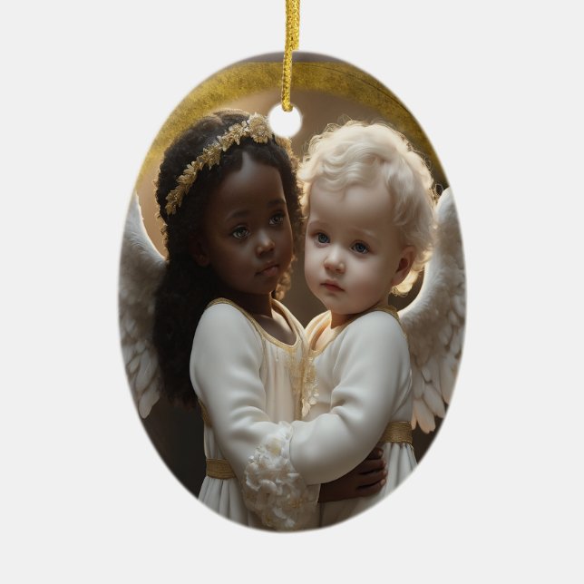 Décoration En Céramique Bébé Anges (Devant)