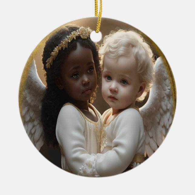 Décoration En Céramique Bébé Anges (Devant)