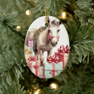 Décoration En Céramique Bébé Donkey Family Orament, Amateurs d'âne Cadeaux
