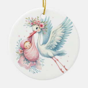 Décoration En Céramique Bébé fille