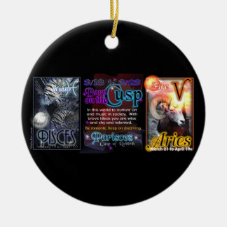 Décoration En Céramique Bélier de Poissons de tranchant de zodiaque de