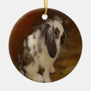 Décoration En Céramique Belle Baby Lop Eared Rabbit/Kit Ceramic Tree D