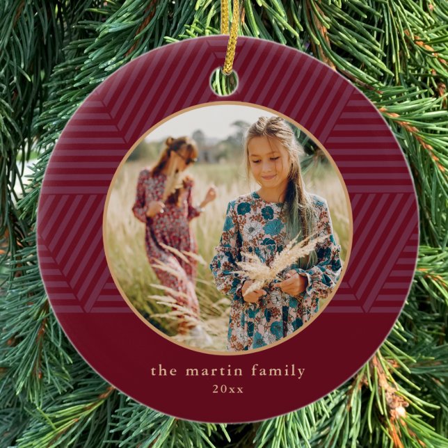 Décoration En Céramique Belle Berry Motif géométrique Photo Noël (Créateur téléchargé)