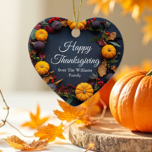 Décoration En Céramique Belle Thanksgiving Citrouille Wreath Custom