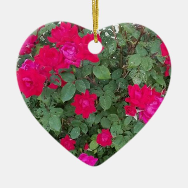 Décoration En Céramique Belles Fleurs (Devant)