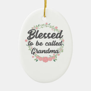 Décoration En Céramique Béni d'être appelé Maw Maw Grand-mère Mères Jour G