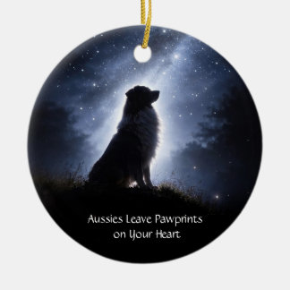 Décoration En Céramique Bergers australiens ou Aussie fêtes de Noël