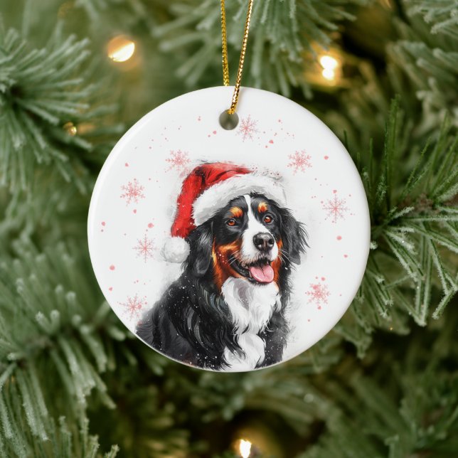 Décoration En Céramique Bernese Mountain Dog Christmas Personalized (Arbre)