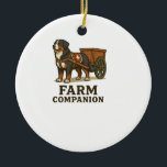 Décoration En Céramique Bernese Mountain Dog Working Farm Companion<br><div class="desc">Bernese Mountain Dog Working Farm Companion</div>