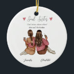 Décoration En Céramique Best Friend Personalized Plaque<br><div class="desc">I can customize everything from hair color to clothing style for your product. If you want any adjustments, just message me, and it's free of charge. The Best Friend Personalized Plaque Ceramic Ornament is a unique and thoughtful gift that celebrates the special bond between two best friends. Made from high-quality...</div>
