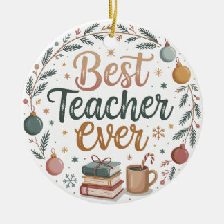 Décoration En Céramique Best Teacher Ceramic Ornament