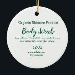 Décoration En Céramique Beurre de corps bio vert nature ajouter le nom dan<br><div class="desc">conception</div>