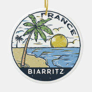 Décoration En Céramique Biarritz France Vintage