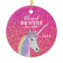Bienheureuse Grande Soeur Unicorn Parties scintill