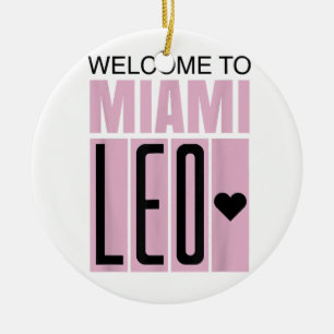Décoration En Céramique Bienvenue à Miami Leo 10 - GOAT 