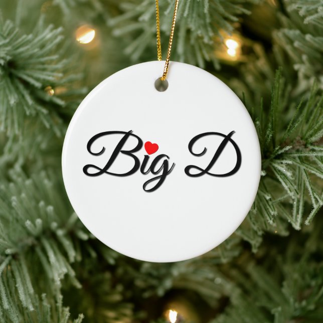 Décoration En Céramique Big D avec Red Heart (Arbre)