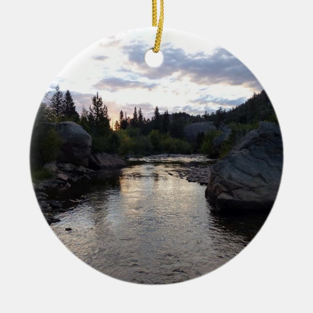 Décoration En Céramique Big Thompson River à Sunrise (Devant)