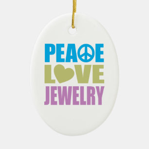 Décoration En Céramique Bijoux d'amour de paix