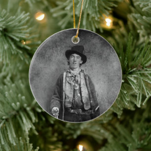 Décoration En Céramique Billy The Kid, hors-la-loi de la vieille Amérique