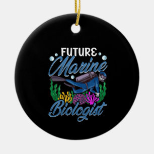 Décoration En Céramique Biologie du futur biologiste marin de Cute & Funny