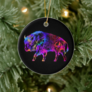 Décoration En Céramique Bison de Buffalo