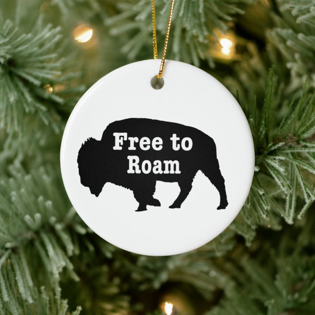 Décoration En Céramique Bison libre de Roam (Arbre)