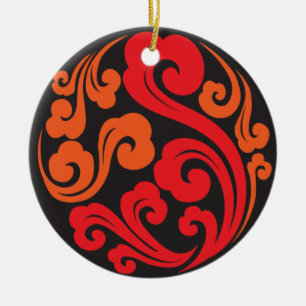 Décoration En Céramique Bistros et barre chinois 05 de lune de Changhaï