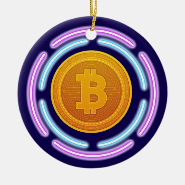 DÉCORATION EN CÉRAMIQUE BITCOIN (Devant)