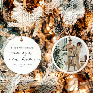 Décoration En Céramique BLAIR Modern Minimal 1er Noël dans notre nouvelle