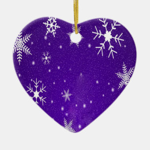Décoration En Céramique Blanche-Neige, Blue Purple Background