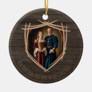 Décoration En Céramique Blason de Chevalier Médiéval Ancien Vintage