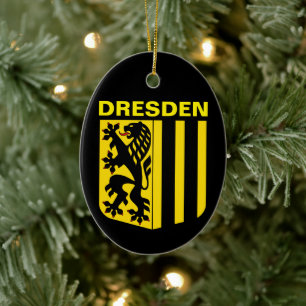 Décoration En Céramique Blason de Dresde, Allemagne