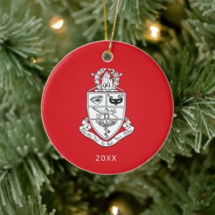 Décoration En Céramique Blason de Kappa Psi