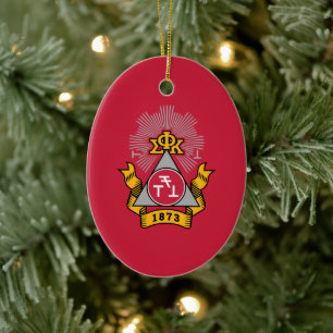 Décoration En Céramique Blason Phi Sigma Kappa