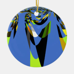 Décoration En Céramique Bleu Africain Tribal Motif Motif Art Imprimer