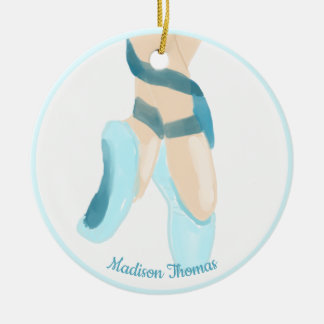 Décoration En Céramique Bleu Personnalisé Chaussons de Ballet Céramique
