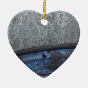 Décoration En Céramique Bleu Truck fenêtre renversée