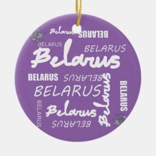 Décoration En Céramique Bleuet National Biélorusse