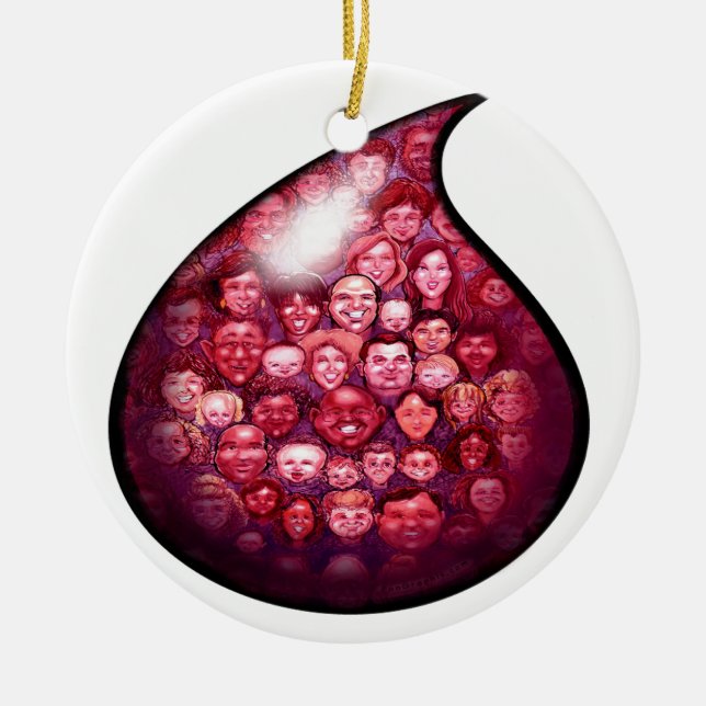 Décoration En Céramique Blood Drop (Devant)