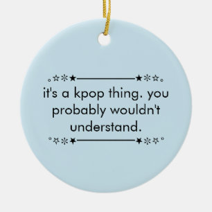 Décoration En Céramique Blue Cute Ado Aesthetic Kpop