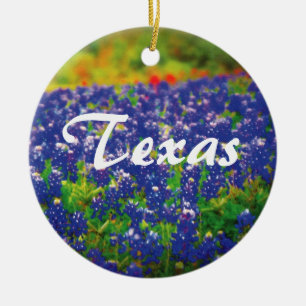 Décoration En Céramique Bluebonnets de Texas