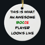 Décoration En Céramique bocce player, génial<br><div class="desc">joueur de bocal</div>
