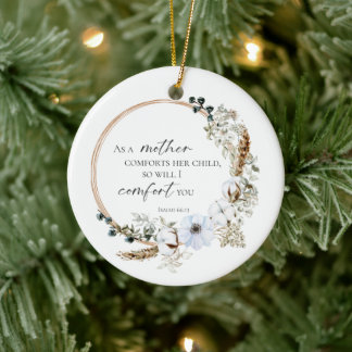 Décoration En Céramique Boho Pampas Grass Bible Verse Dieu Écriture Floral