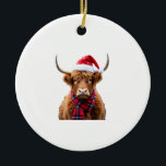Décoration En Céramique Boho Xmas Christmas Highland Cow T-Shirt (2)<br><div class="desc">Boho Xmas Christmas Highland Cow T-Shirt (2)</div>