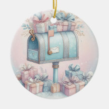 Boîte aux lettres et cadeaux d'ornement de Noël pa
