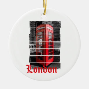 Décoration En Céramique Boîte téléphonique Londres Souvenir Vintage