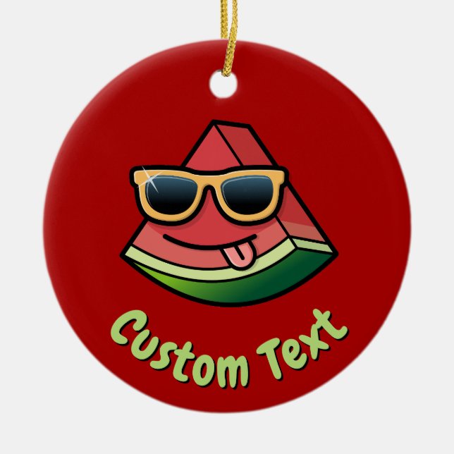 Décoration En Céramique Boîtier en céramique de pastèque (Devant)