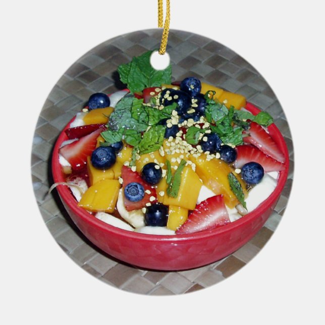 Décoration En Céramique Bol de Açai d'Hawaï (Devant)